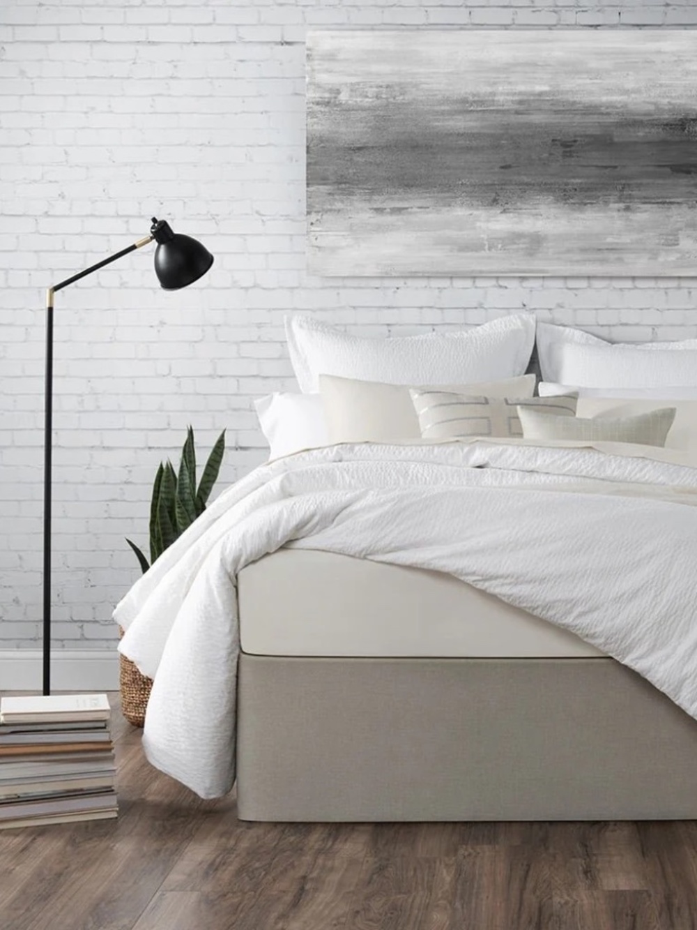 Standard Textile Home Circa Bed Wrap - Wrap Around Bed Skirt - King/Cal King